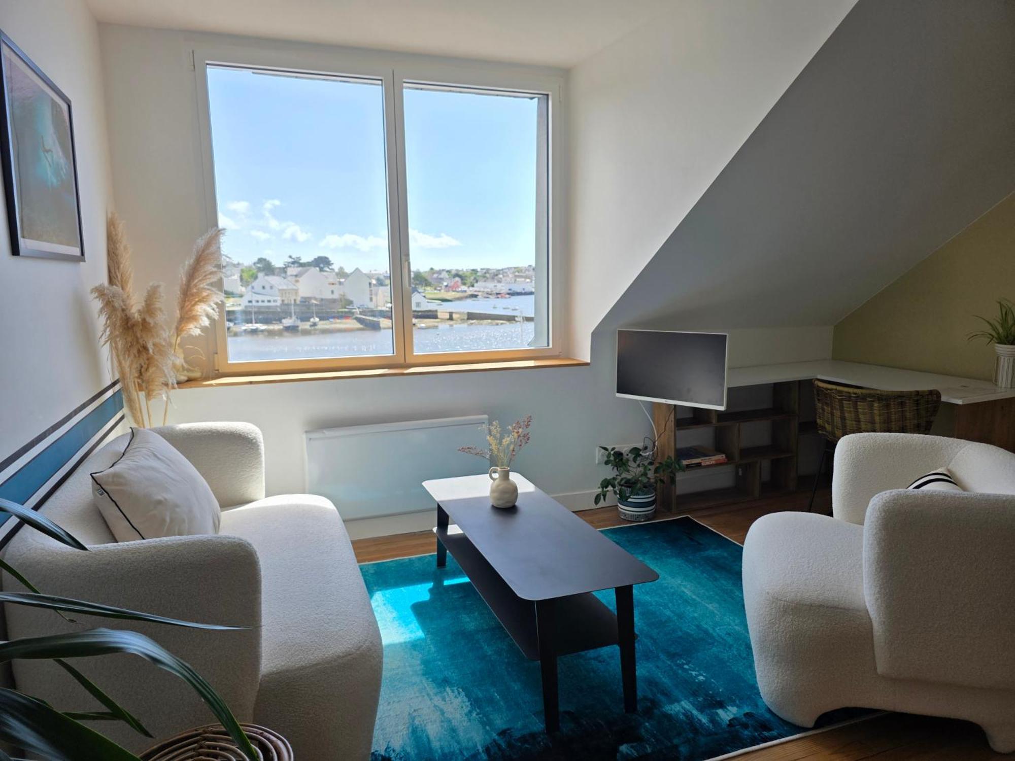 Anatoline Audierne Appart'Hotel Vue Mer - Sea & Harbor Stay 객실 사진